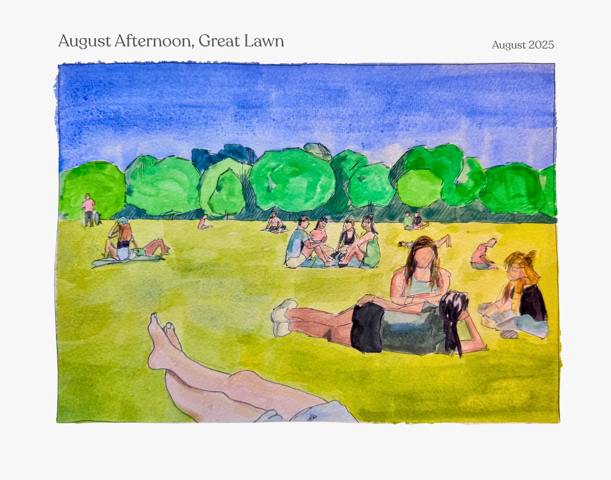 August Afternoon, Great Lawn